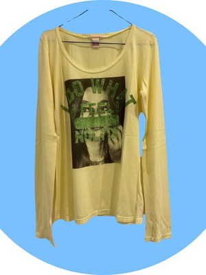 Nolita long sleeve blouse new, yellow, size L
