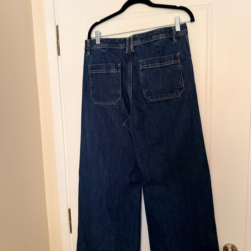 Mango wide leg jeans new, size M 38 10, blue
