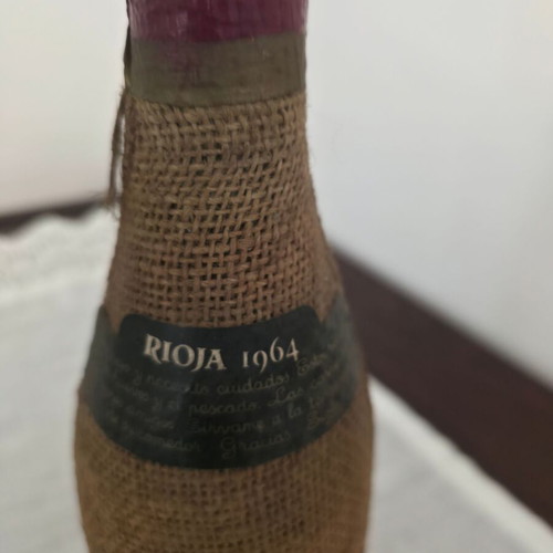 Rioja Siglo Cosecha 1964 collectible wine bottle, Bodegas del Romeral