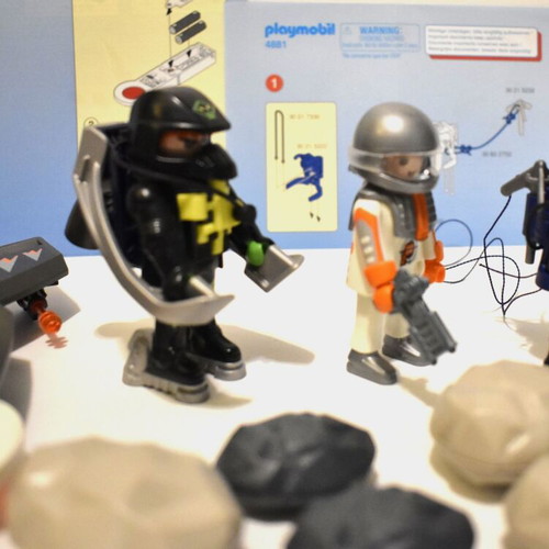 Playmobil Top Agents figures secret agents used, pack 4877 4881