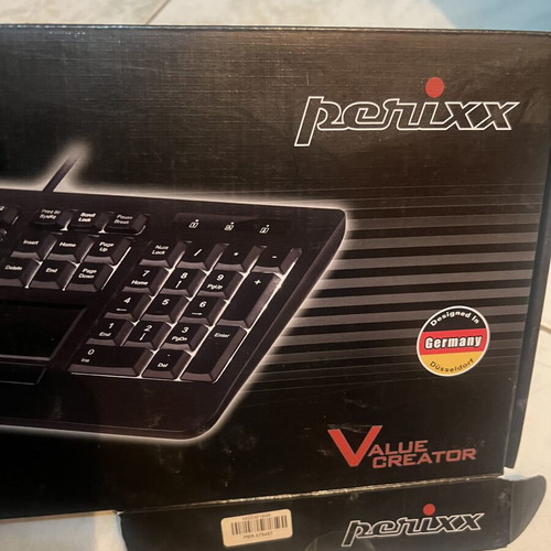 Perixx Periboard-313 Wired Backlit Touchpad Keyboard new