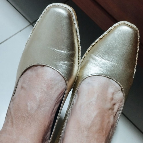 Boxer Soft Anatomical Leather Platforms Size 38 New Gold