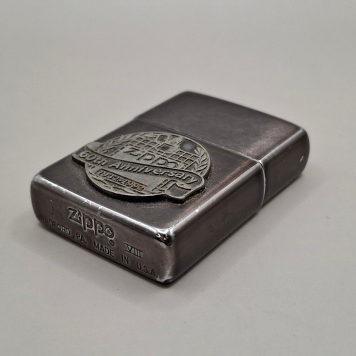 Zippo 60th Anniversary Case used, collectible lighter accessory
