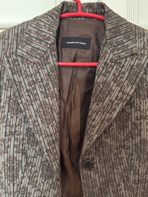 Brocade jacket collectible Massimo Dutti like new, black brown