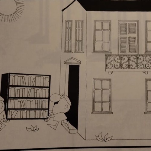Kyr Cartoon Album used, old Diogenis Kamenos booklets included