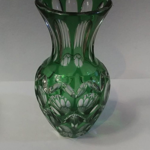 Nachtmann vase “Bamberg”, colored Germany lead crystal.