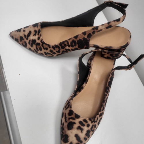 Shein animal print sandals size 39 like new, beige and brown