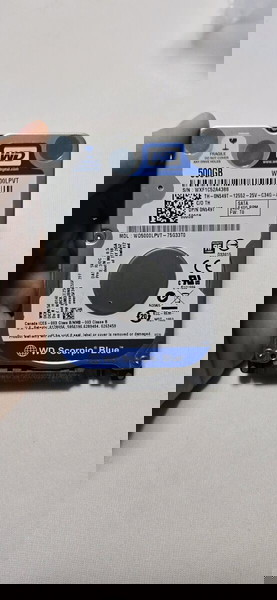Σκληρός δίσκος HDD WD 500GB 100% υγεία