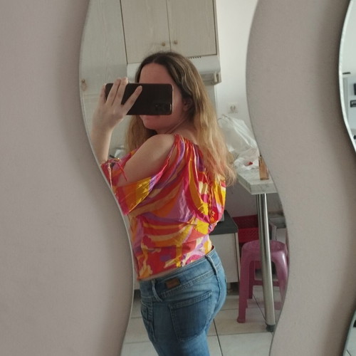 Zara multicolor hippie style blouse, size S, silk