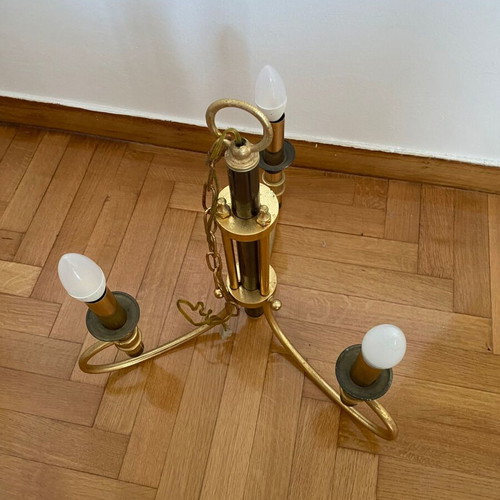 Metal ceiling chandelier like new, ideal for living room