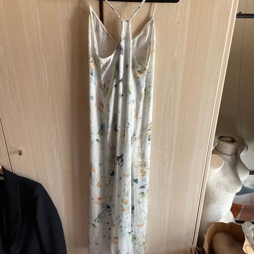 Zara satin dress new, size S, white