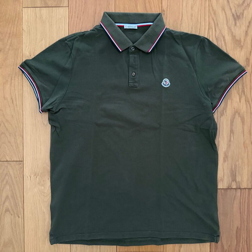 Moncler polo shirt like new, green, size L/XXL