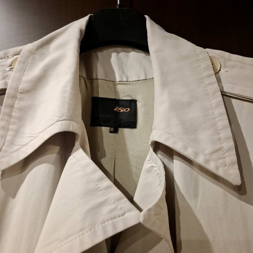Iso vintage trench coat used, size M, gray beige with belt