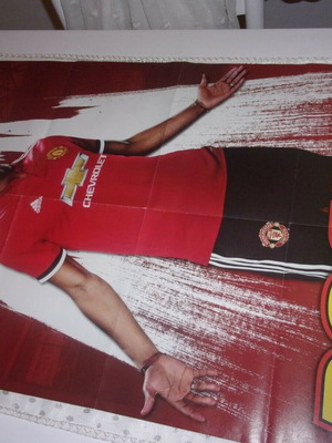 Poster Μεταχειρισμένο Man Utd Pogba Μεγάλου Μεγέθους 80 & 62 εκ