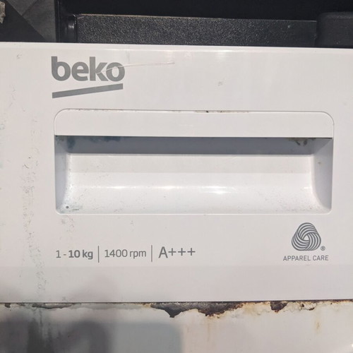 Beko Washing Machine 10kg WTB1041R2W used for spare parts, inverter motor