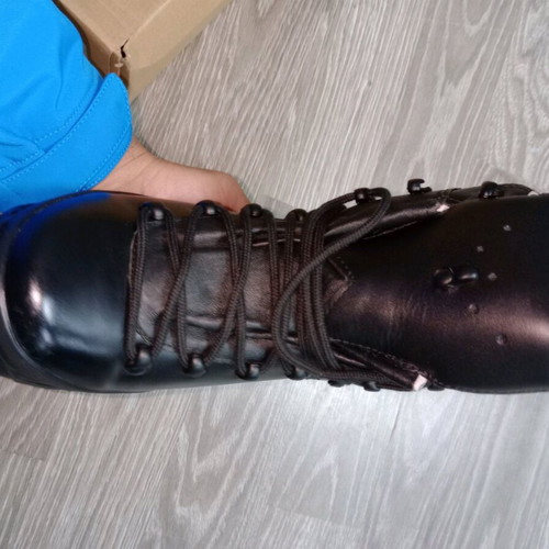 Mil-Tec hiking boots new, size 46, black leather