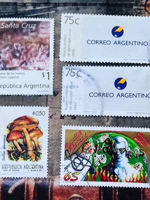 Argentinian stamps new, pack of 7 pieces