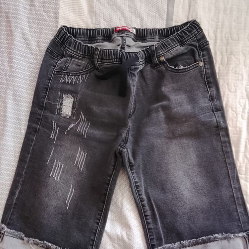 Energiers Boys' Shorts Size 14 Used Black with Rips