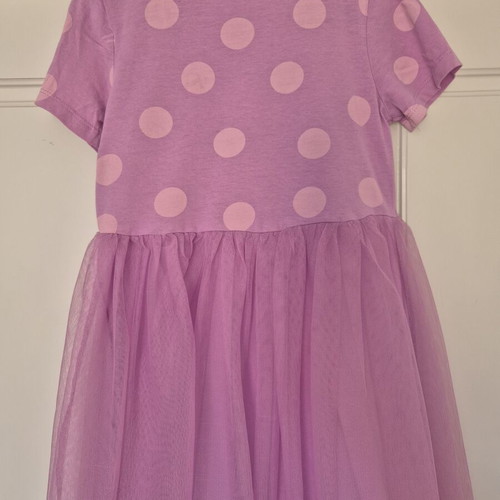 Sinsay lilac polka dot dress with tulle