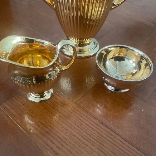 Τσαγιέρα τρίο Royal Winton vintage με μικρό ξεθώριασμα στο χρυσό