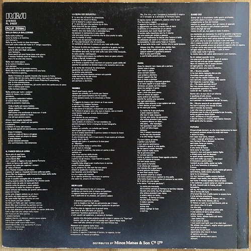 Lucio Dalla Dalla vinyl record used, pop genre