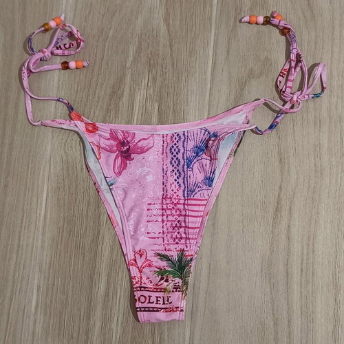 Bikini Bottom XL new, pink with side cords