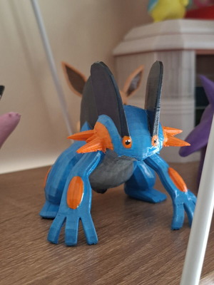 Swampert Pokémon 3D printed figure like new, 8 cm