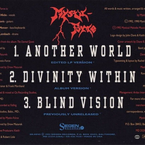 Mystic-Force Another World CD new, metal