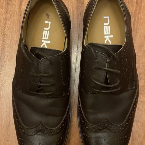 Nak leather shoes brown used, size 42