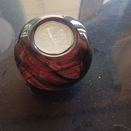 Kosta Boda Contrast candle holder by Anna Ehrner, like new