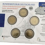 SAC Γερμανία 2 Ευρώ 2006 A-D-F-G-J UNC Schleswig-Holstein (blister)