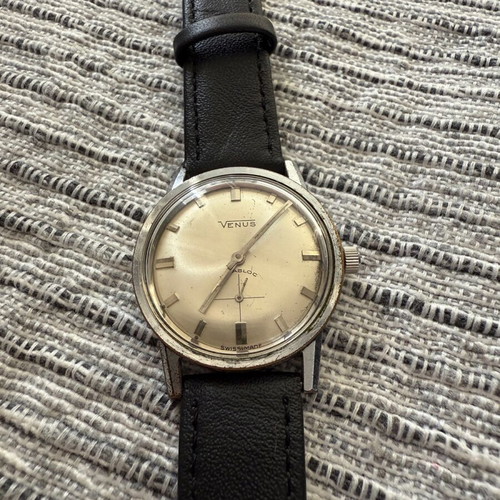 Venus Swiss watch used, stopped, with strap