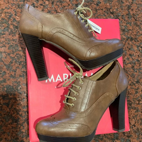 Maria Mare women's brown high heel shoes new