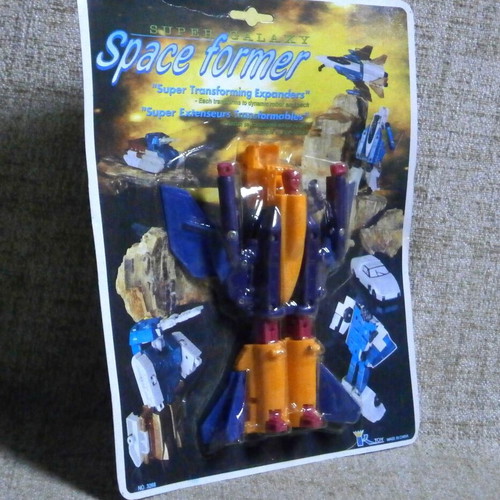 Super Galaxy Space Former transforming toy sealed vintage bootleg