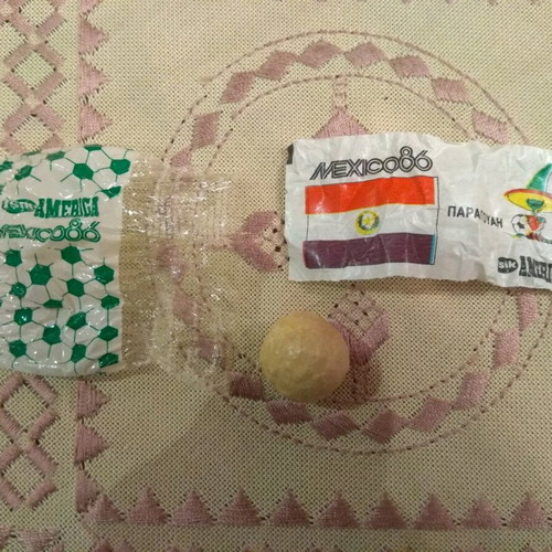 Tsik America Mexico '86 collectible chewing gum new, Paraguay