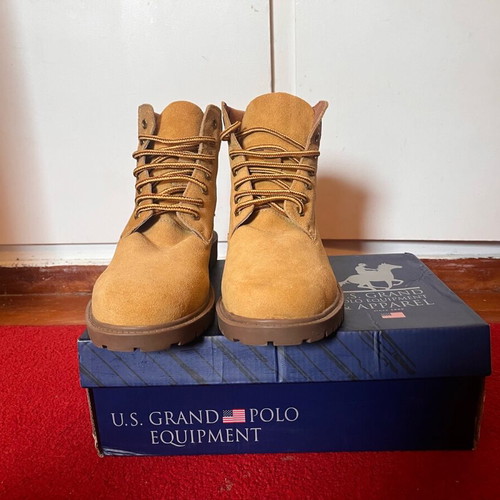 U.S. Grand Polo Yellow Polyurethane Men Ankle Men\'s Boot U.S. Grand Polo | Shoes | Us Grand Polo Yellow Polyurethane  main image 4