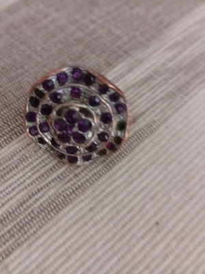 Ring used, purple and silver, good quality