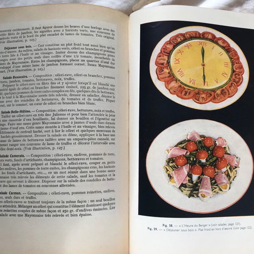 'La Cuisine Froide' cookbook used, in French, 1951 edition