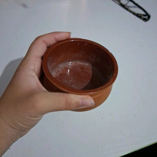 Small terracotta container like new, 10cm diameter