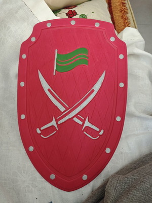 Large Red Toy Shield like new