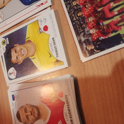 Panini Russia 2018 sticker lot, approx. 40+ with black backs