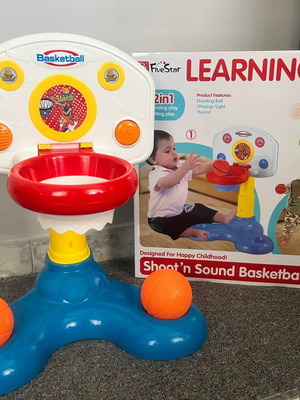 BW Basketball Shoot N'Sound Learning Fun toy like new