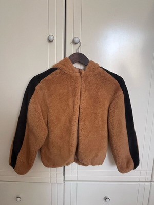 Παιδική ζακέτα μεταχειρισμένη, μαύρη και καφέ, μέγεθος 140 cm