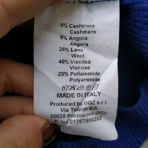 Vicolo wool sweater blue like new, size S-M