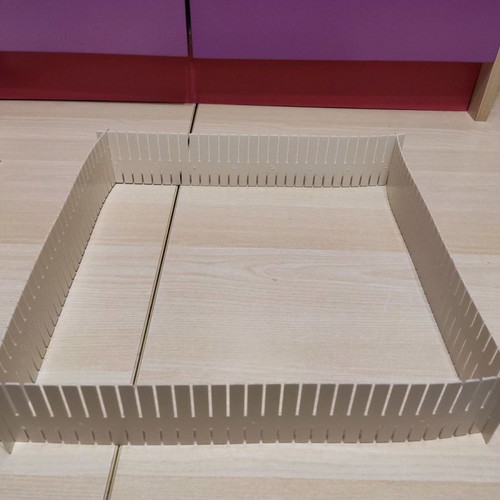 Drawer organizer white, set of 4 pieces to connect