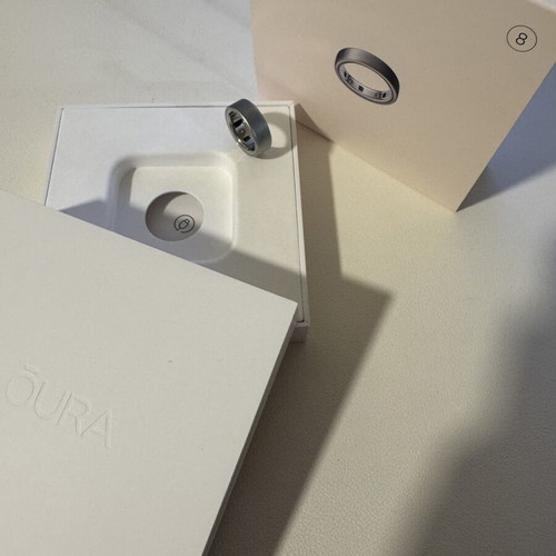 Oura Ring 4 Titanium Size 8 Like New