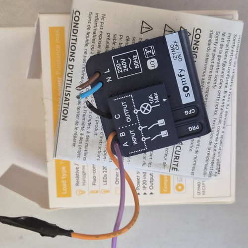Somfy Izymo On-Off Receiver io smart micro-module like new