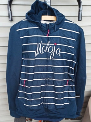 Maloja women's jacket large like new, blue and pink