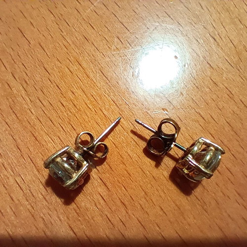 Faux earrings like new, silver