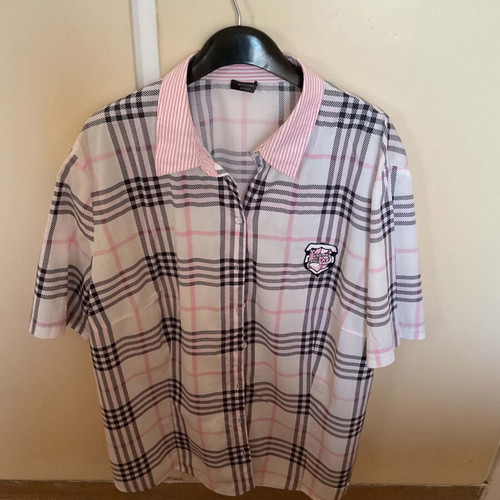 Basler shirt size 50 like new, white and pink